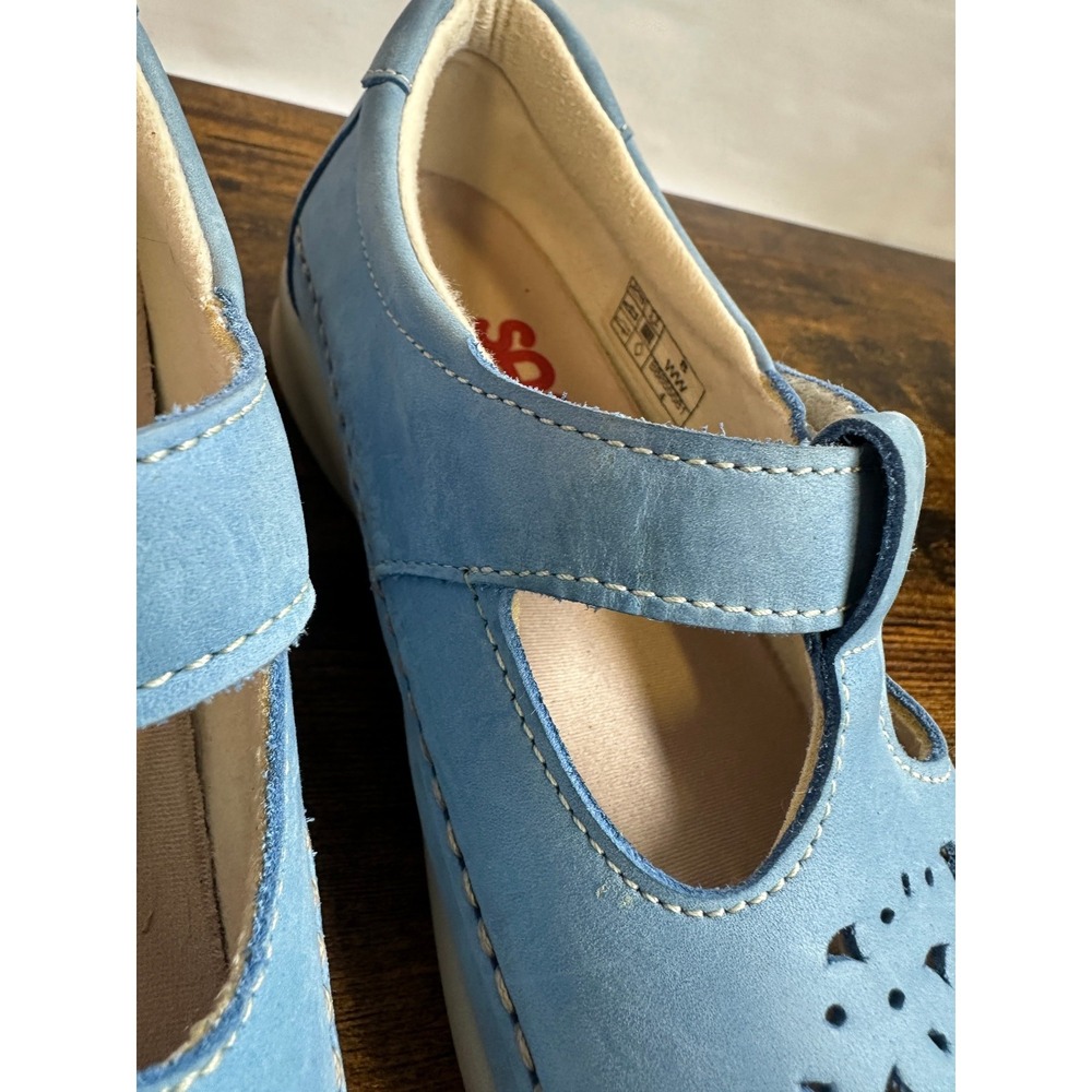 SAS Tripad Comfort Willow Slip On Loafer Mary Jane Cutout Walking Shoe Blue 8 WW - Picture 5 of 15